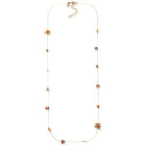Style & Co Gold and Brown Necklace Minimalist Design